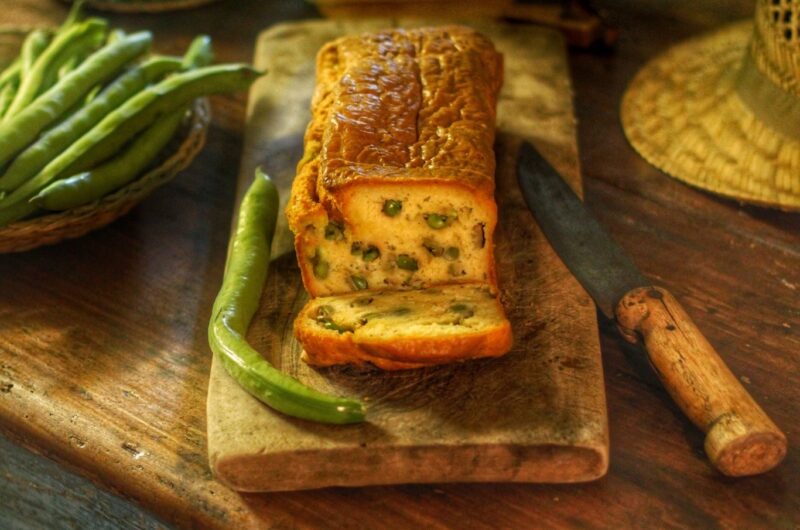 Plumcake salato fave e pecorino