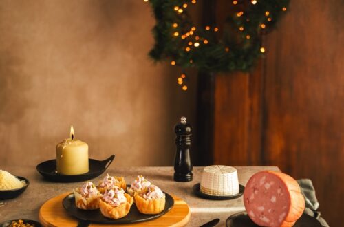 Cestini di parmigiano e crema di mortadella